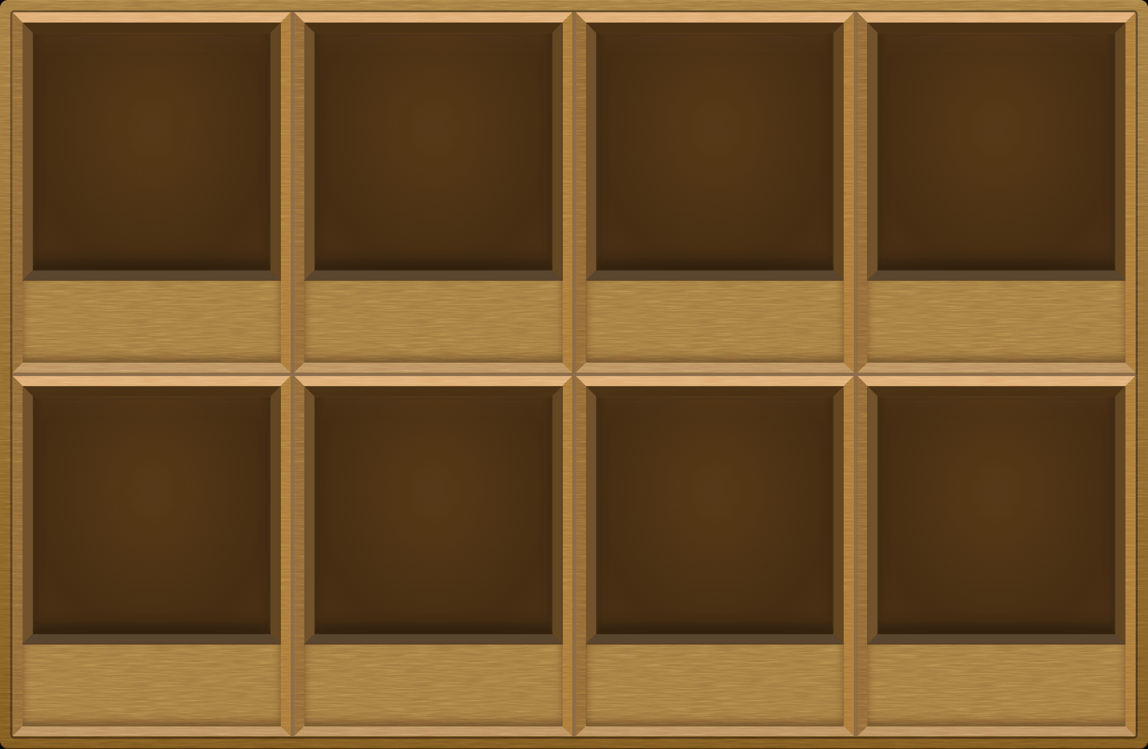 Honey Oak Display Case (2x4)